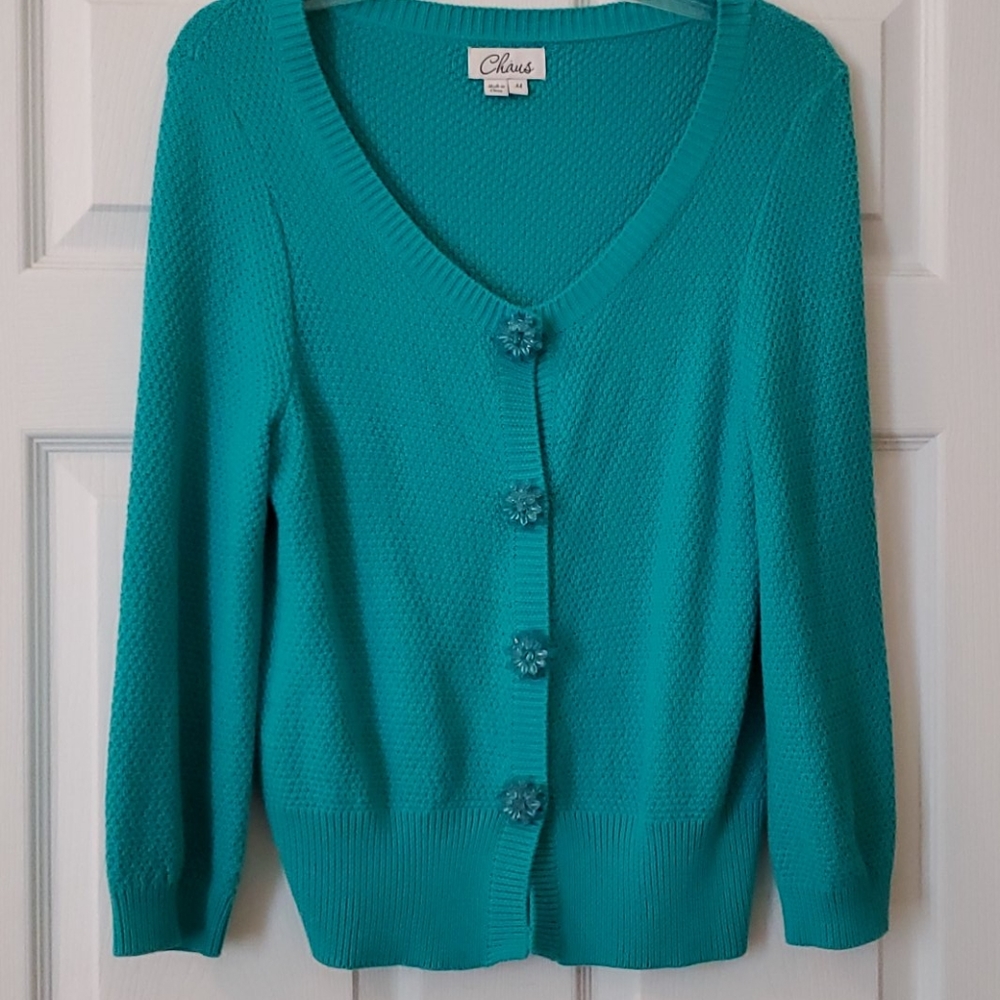 Chaus Turquoise sweater
